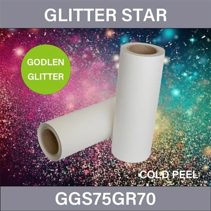 Golden Glitter DTF prentfilma